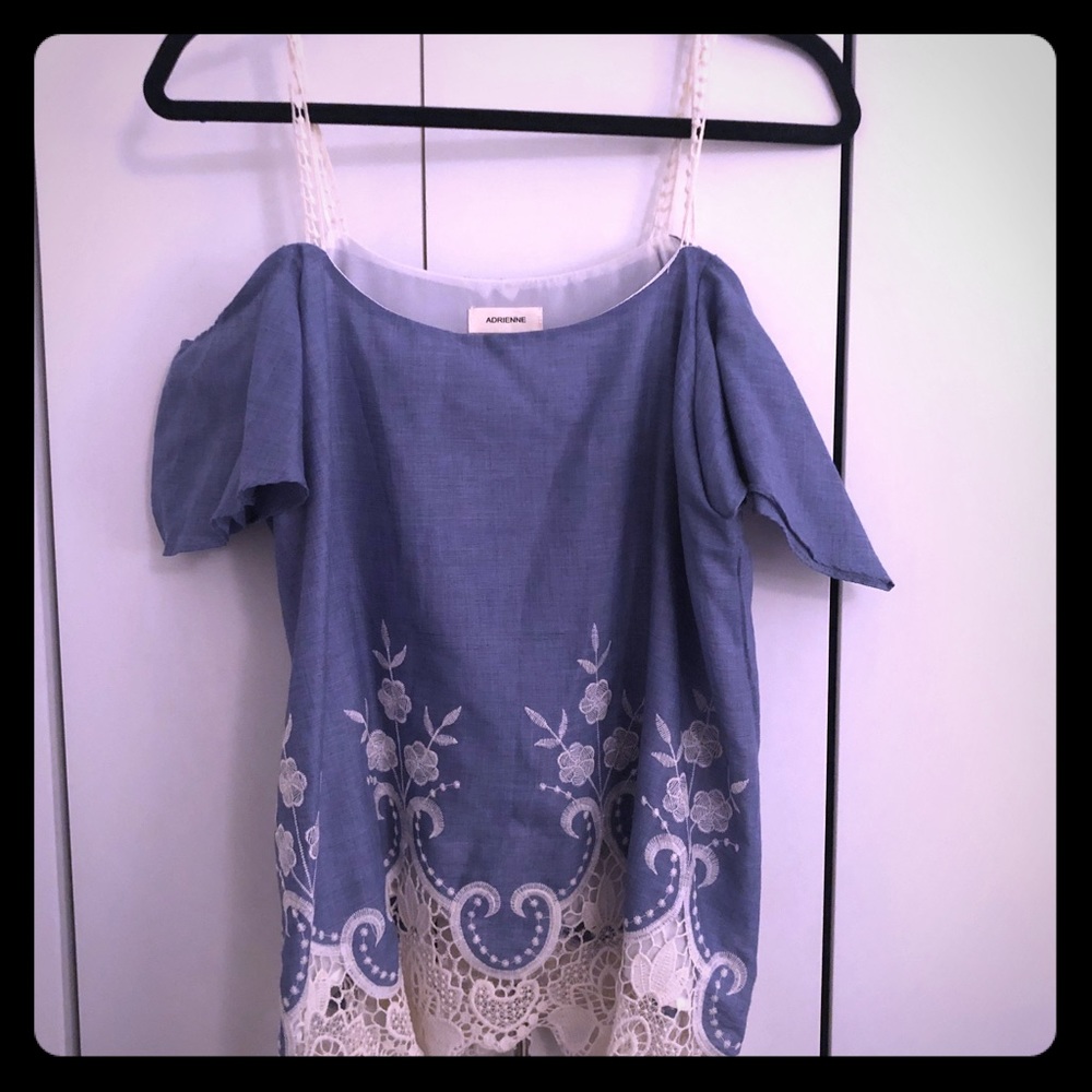 Nordstrom’s Denim Off the Shoulder Blouse